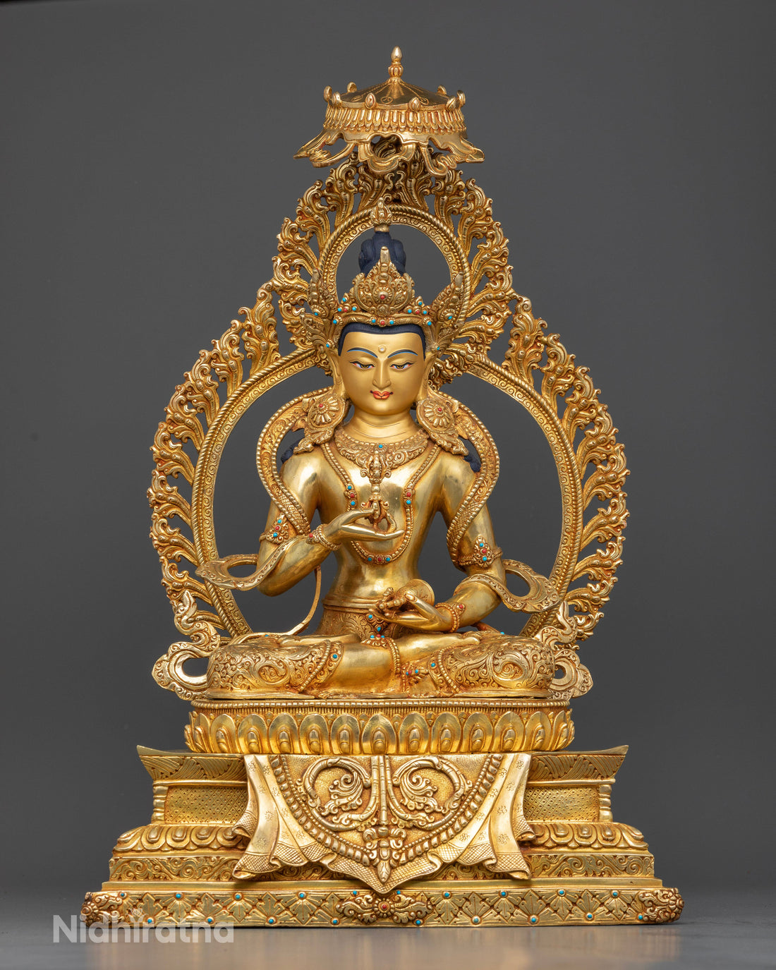 Vajrasattva in a Throne: Exquisite Symbol of Purification