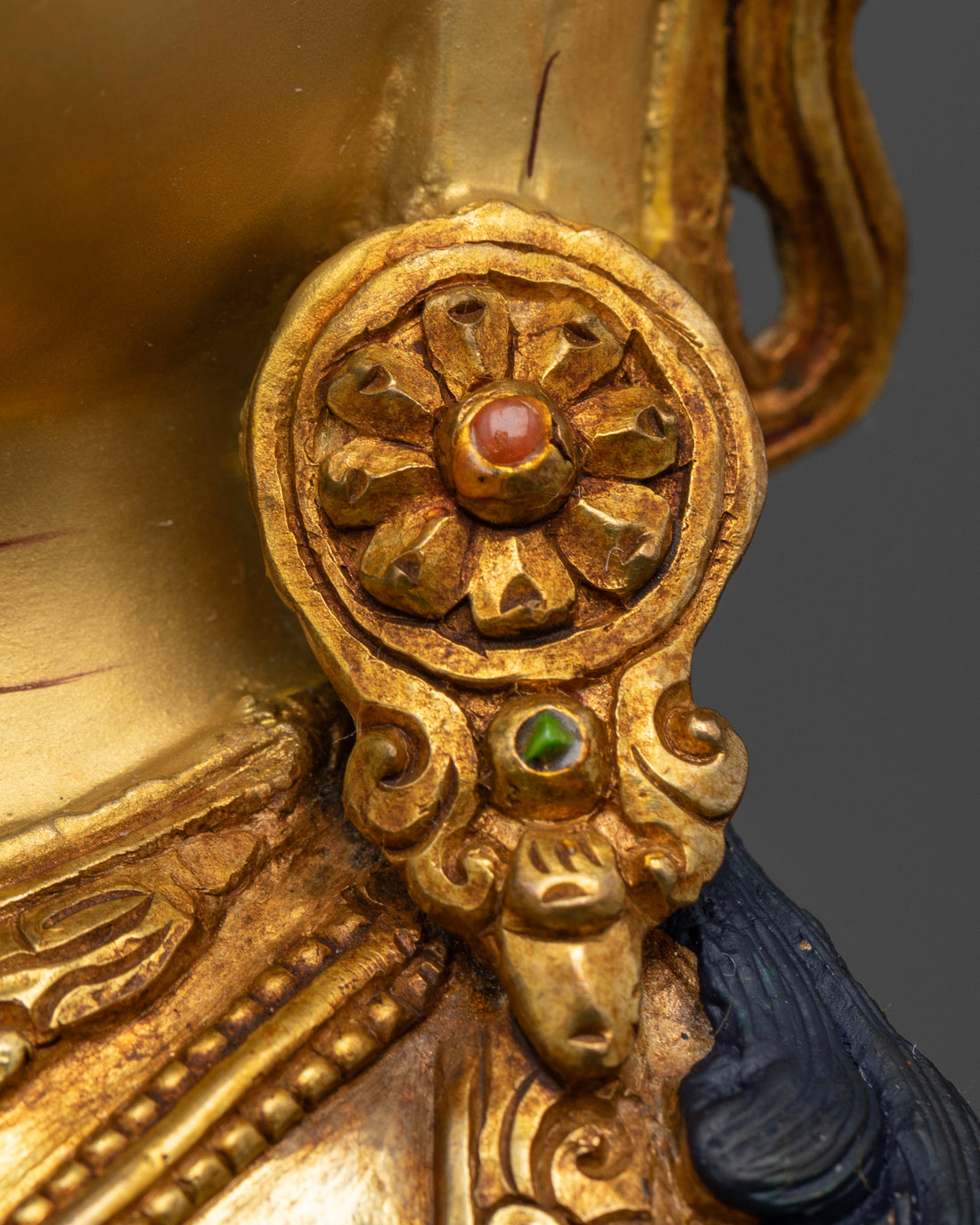 Dorje Sempa Statue in Gleaming Gold: Guardian of Spiritual Transformation