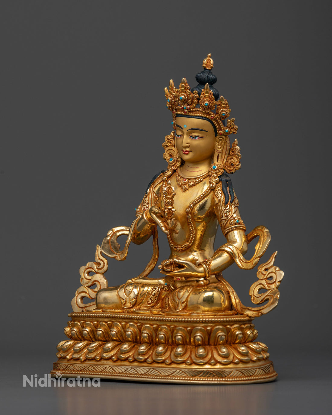 Vajrasattva: The Embodiment of Purity in Gold Gilded Splendor