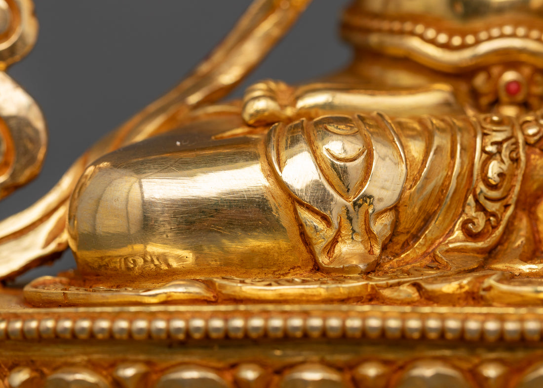 Vajrasattva: The Embodiment of Purity in Gold Gilded Splendor