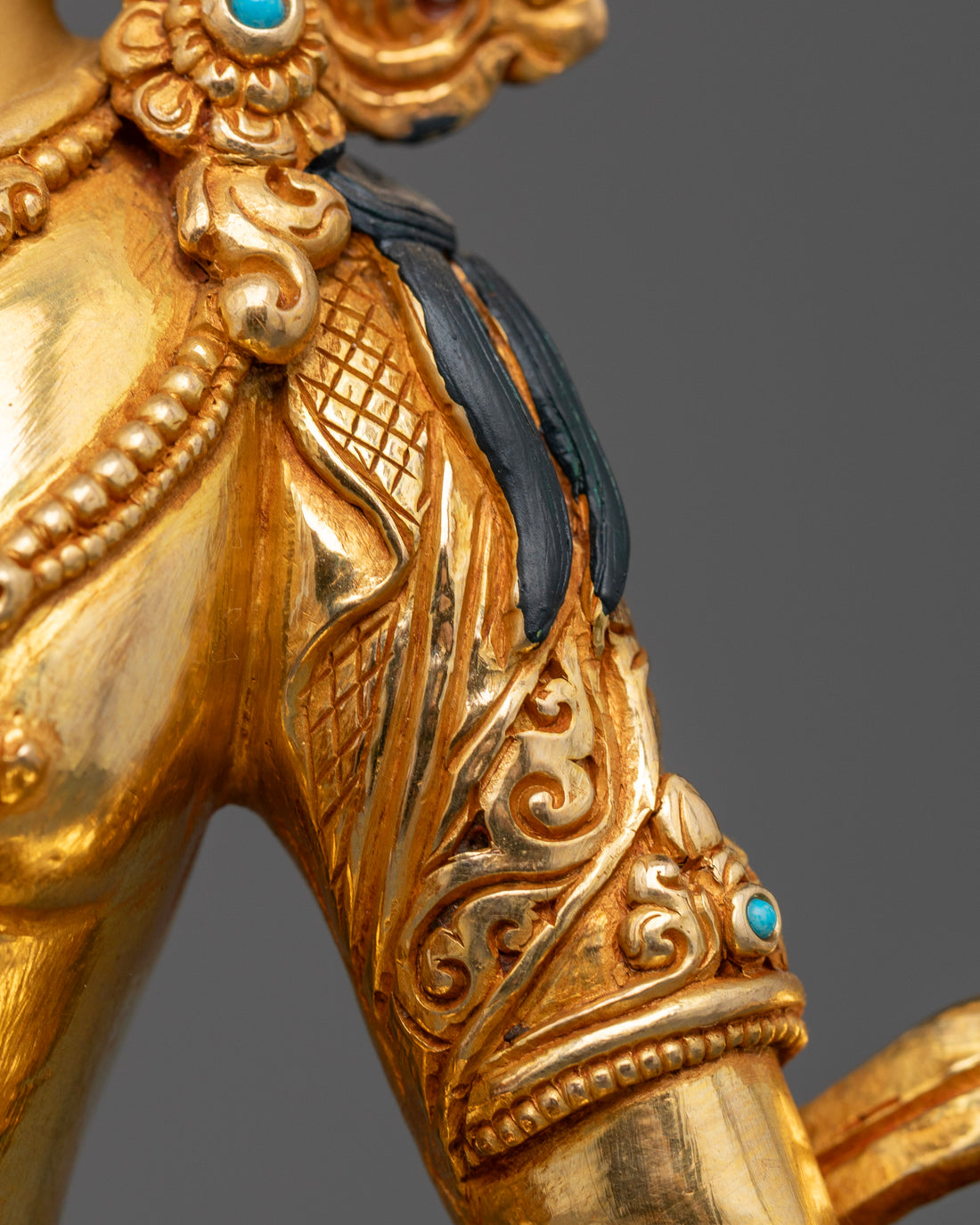 Vajrasattva: The Embodiment of Purity in Gold Gilded Splendor