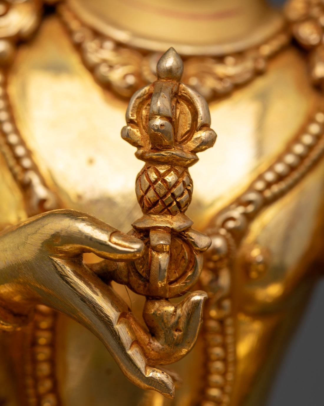 Vajrasattva: The Embodiment of Purity in Gold Gilded Splendor