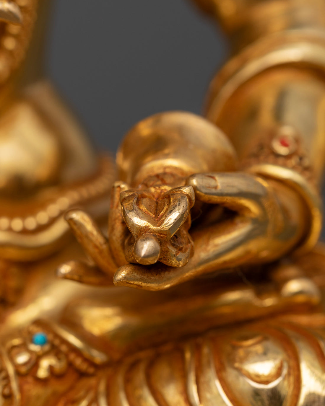 Vajrasattva: The Embodiment of Purity in Gold Gilded Splendor