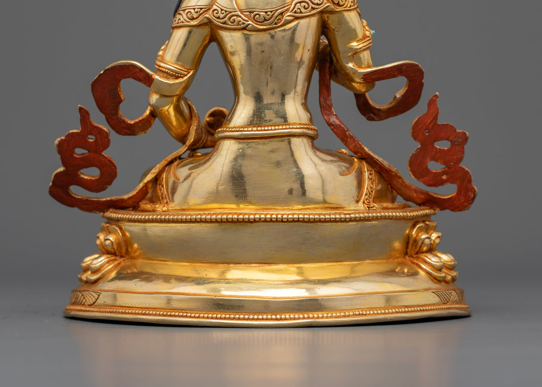 Vajrasattva: The Embodiment of Purity in Gold Gilded Splendor