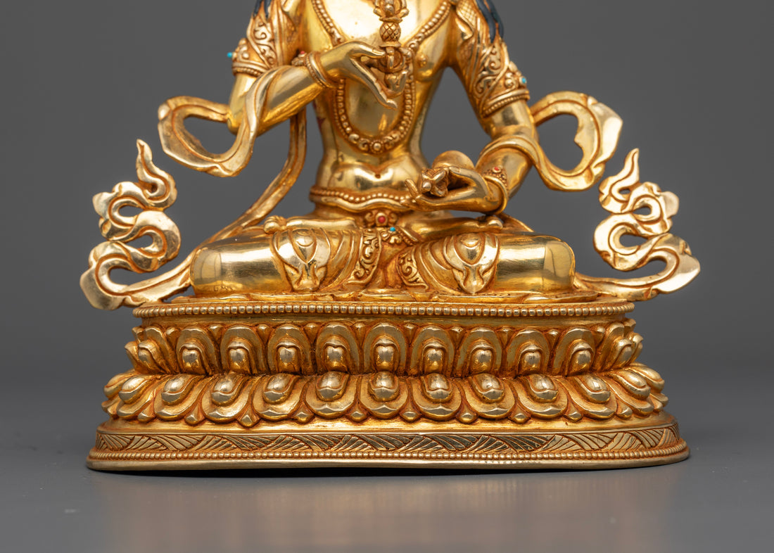 Vajrasattva: The Embodiment of Purity in Gold Gilded Splendor