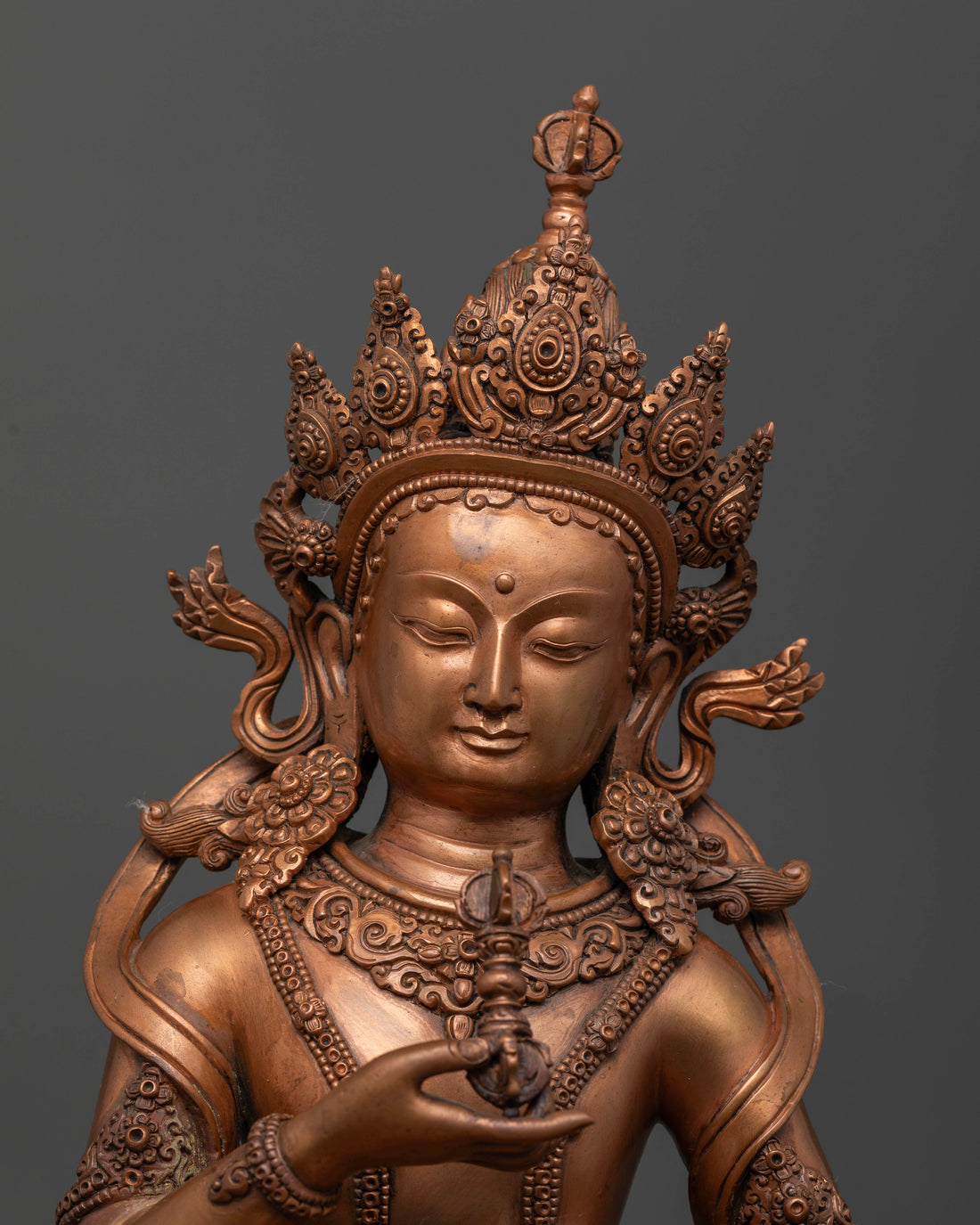 Sacred 15.7 Inch Oxidized Vajrasattva Statue