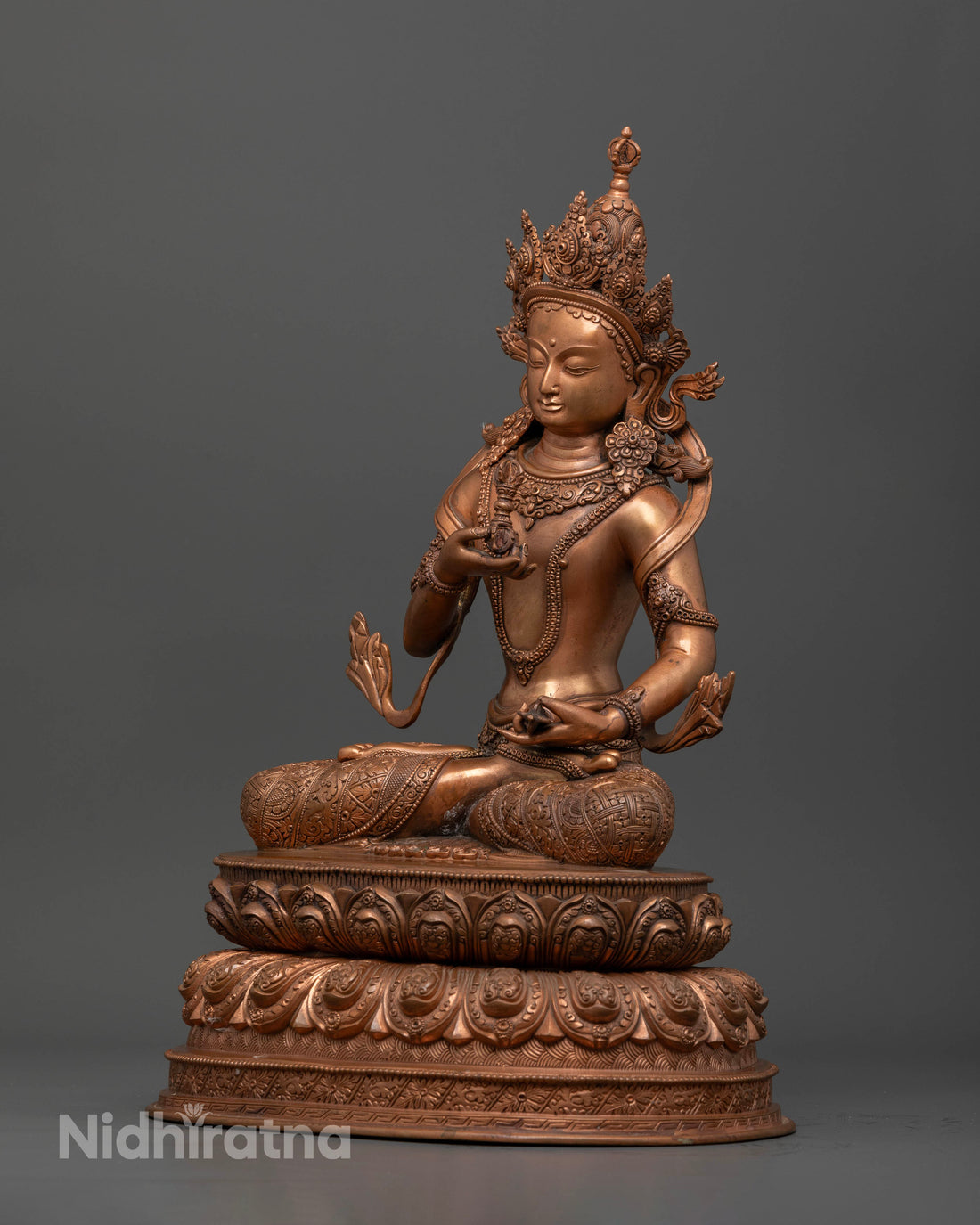 Sacred 15.7 Inch Oxidized Vajrasattva Statue