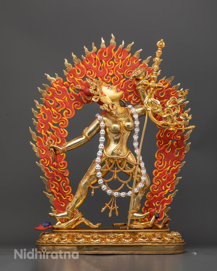 Handcrafted Vajrayogini Statue: Tibetan Goddess of Enlightenment