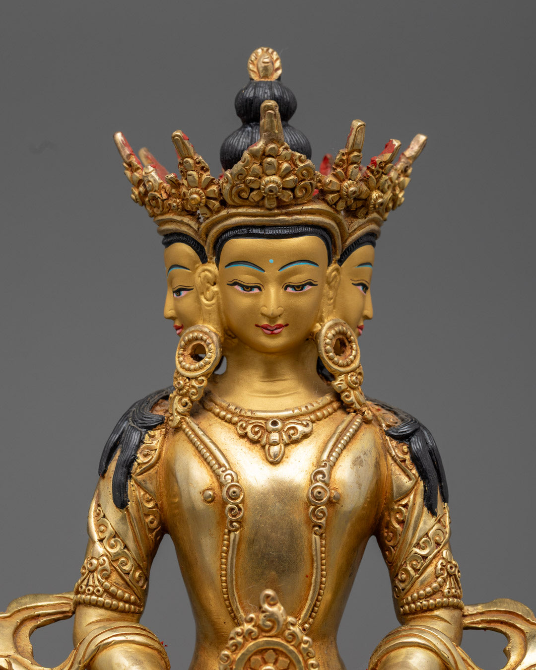 Handcrafted Vairocana Statue | Nepalese Buddhist Art
