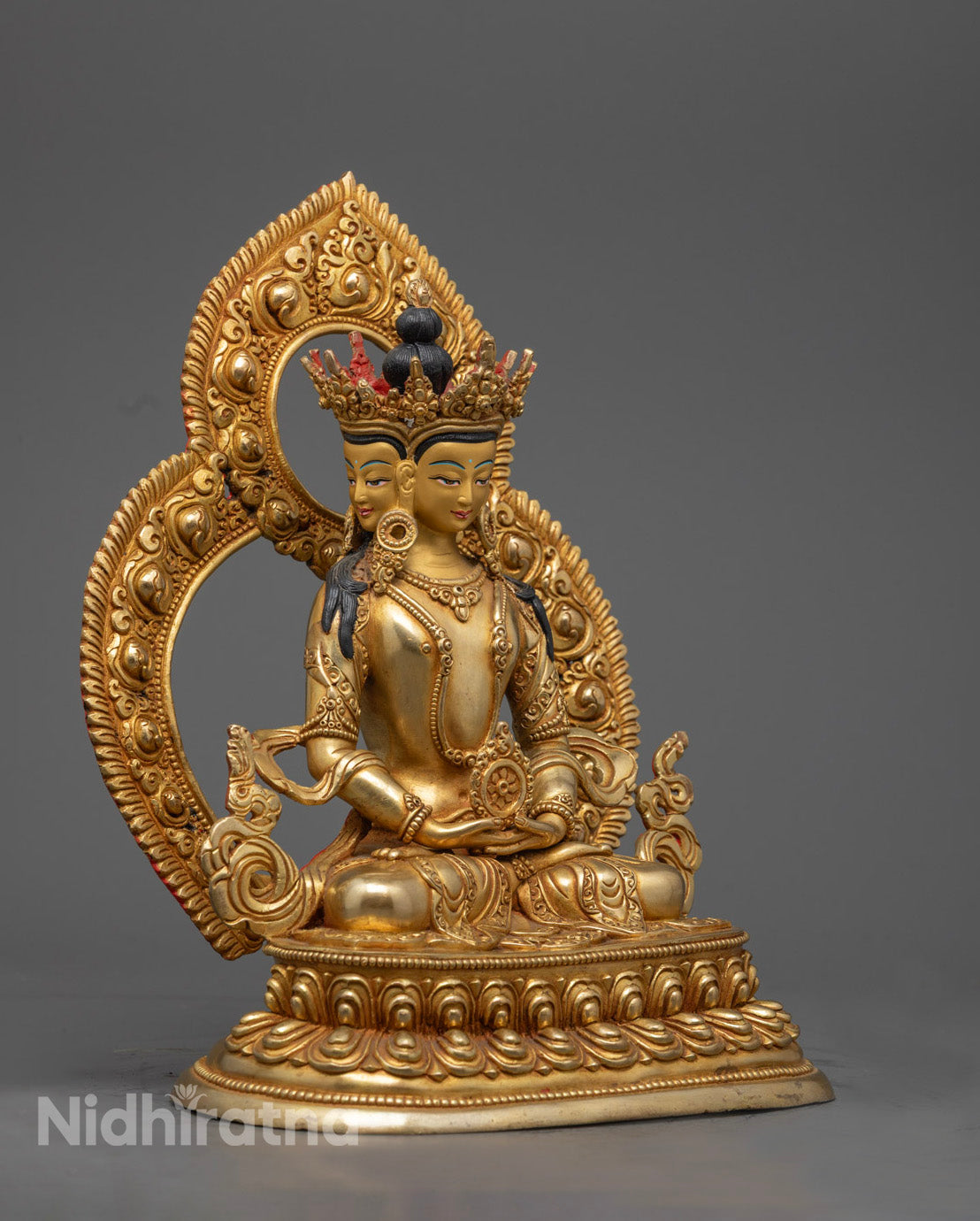 Handcrafted Vairocana Statue | Nepalese Buddhist Art