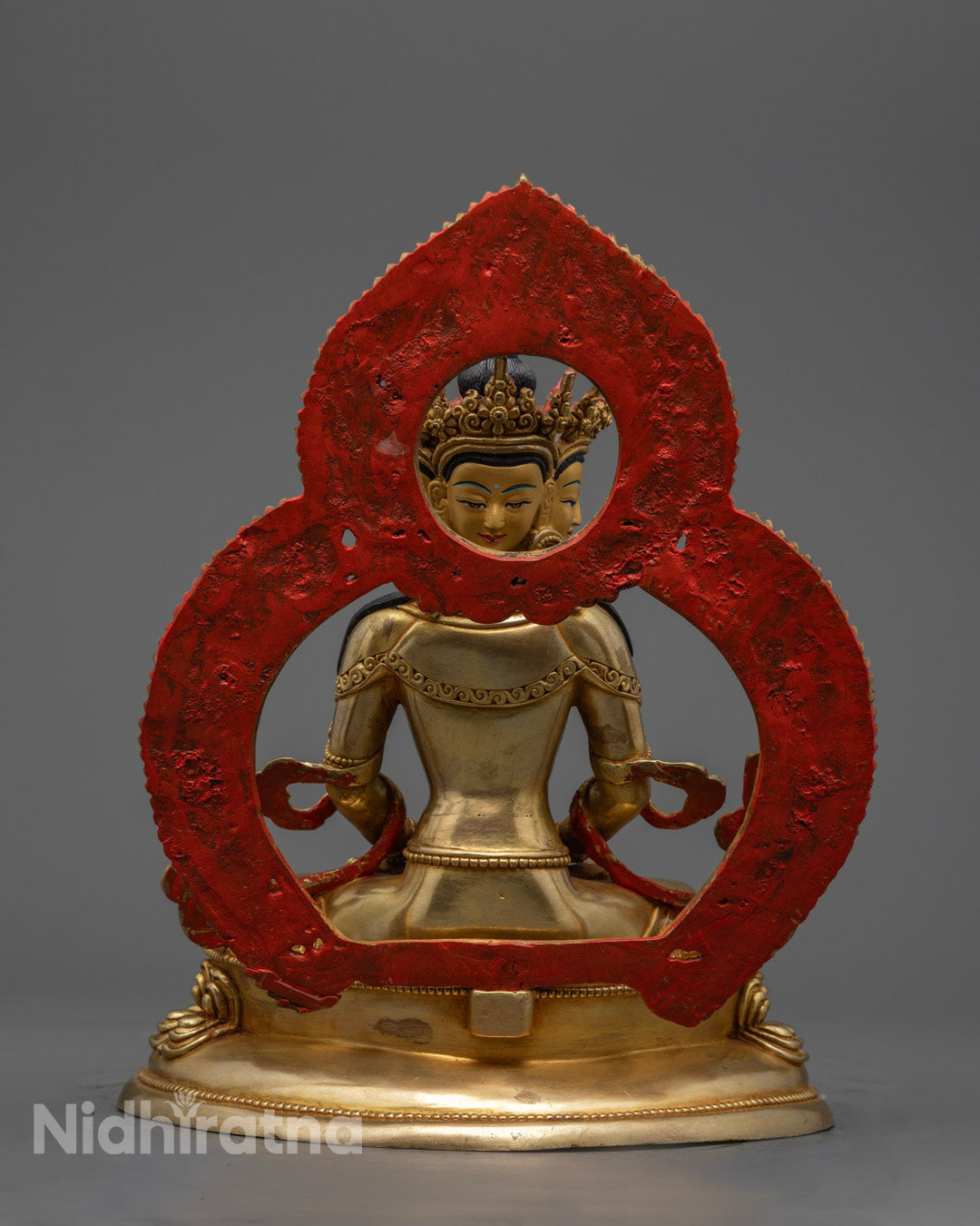 Handcrafted Vairocana Statue | Nepalese Buddhist Art