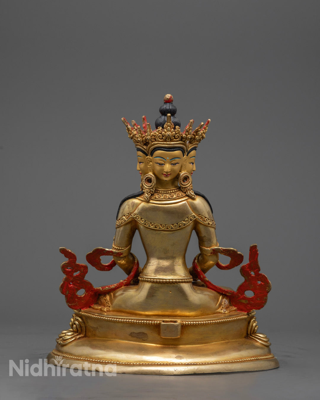 Handcrafted Vairocana Statue | Nepalese Buddhist Art