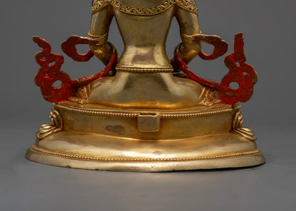 Handcrafted Vairocana Statue | Nepalese Buddhist Art