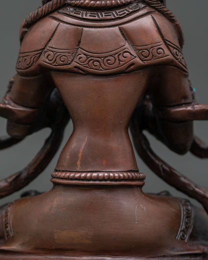 Vajradhara Statue | Vajrayana Buddhist Meditation Sculpture