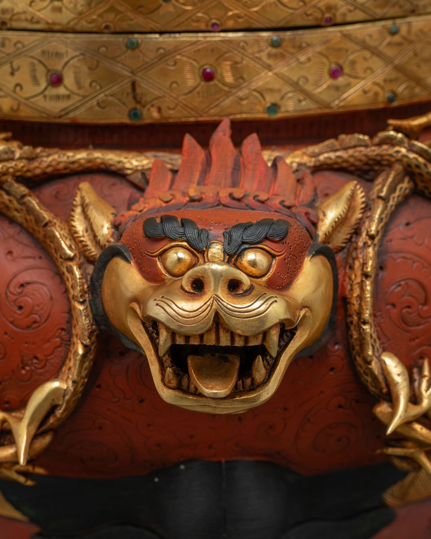 Colorful Vajradhaka (Dorje Khadro) Statue | The Destroyer of Negativity