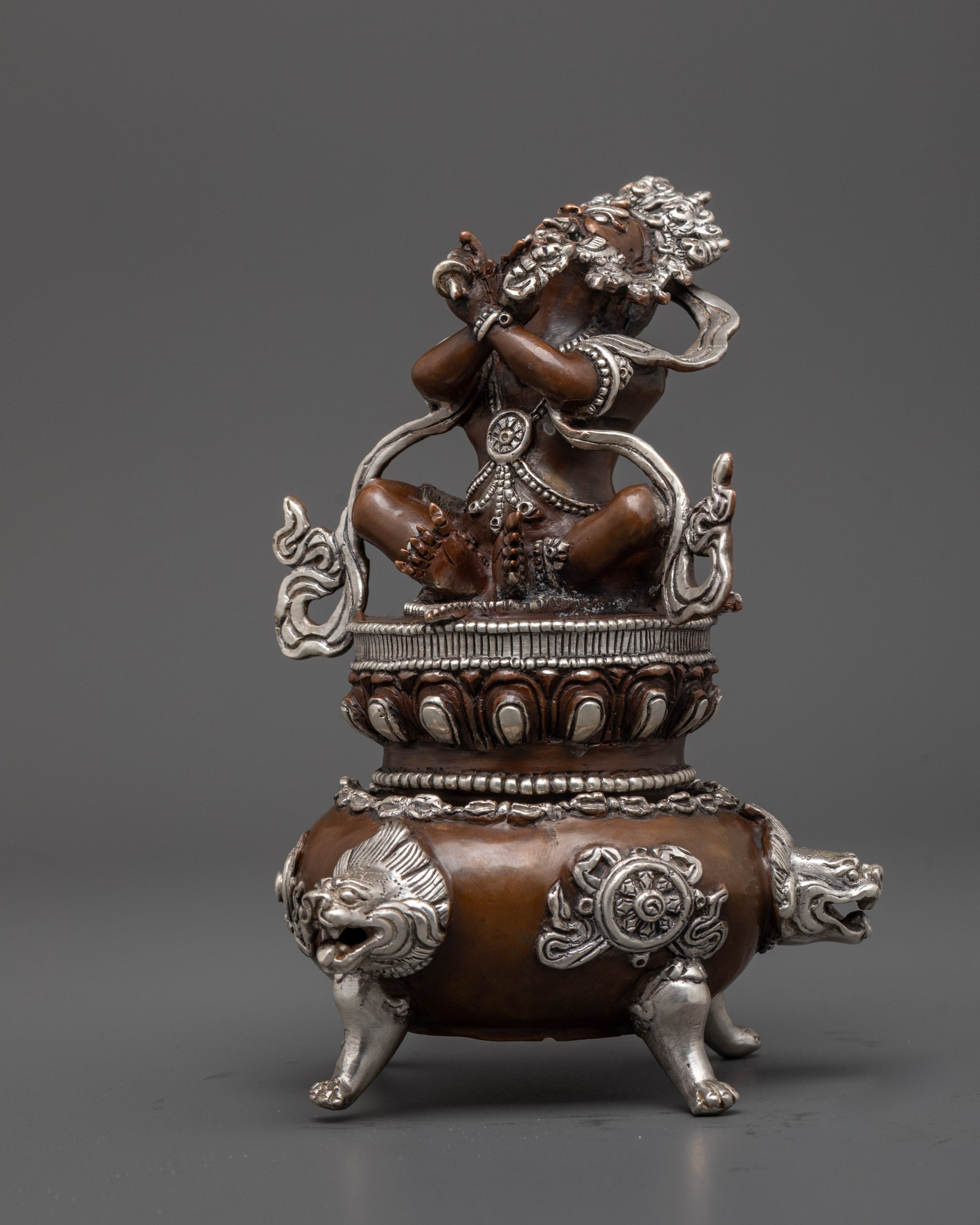 Handcrafted Buddhist Vajradhaka Statue | Oxidized Made