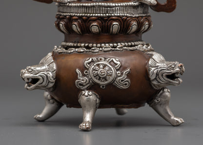 Handcrafted Buddhist Vajradhaka Statue | Oxidized Made