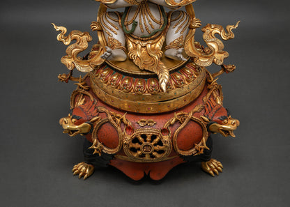 Colorful Vajradhaka (Dorje Khadro) Statue | The Destroyer of Negativity