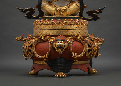 Colorful Vajradhaka (Dorje Khadro) Statue | The Destroyer of Negativity