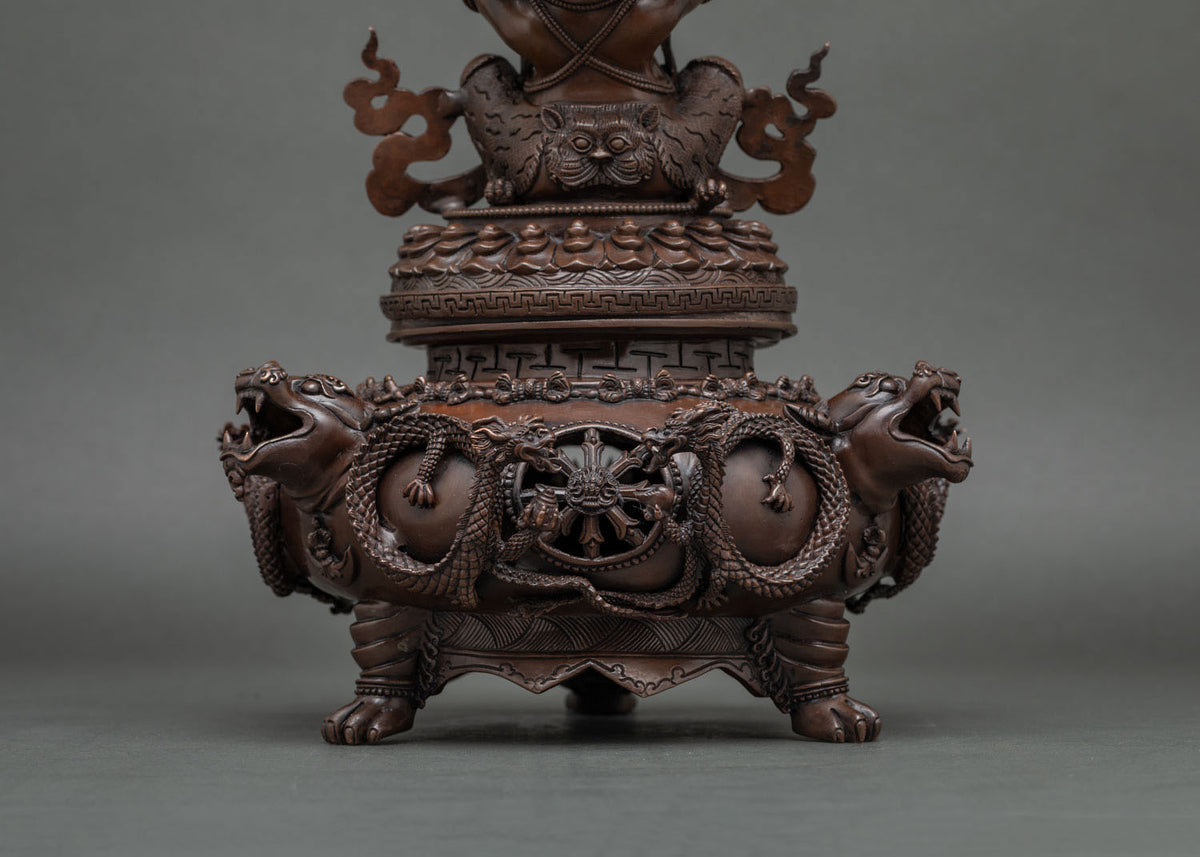 Oxidized Vajradaka Statue | The Wrathful Guardian of Purification