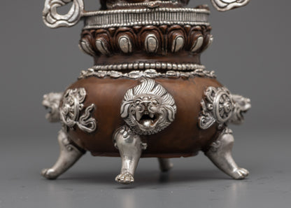 Handcrafted Buddhist Vajradhaka Statue | Oxidized Made
