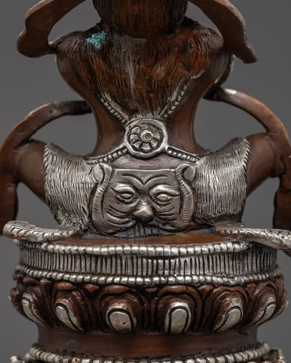 Handcrafted Buddhist Vajradhaka Statue | Oxidized Made