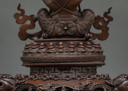 Oxidized Vajradaka Statue | The Wrathful Guardian of Purification