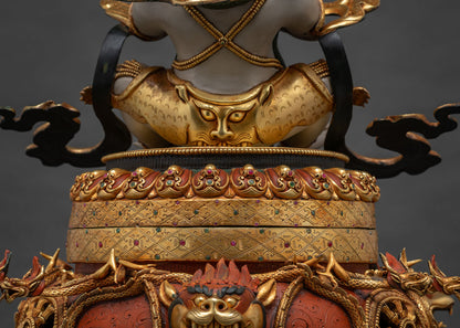 Colorful Vajradhaka (Dorje Khadro) Statue | The Destroyer of Negativity