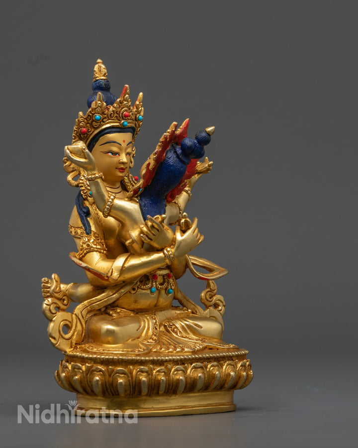 Vajradhara with Consort Statue | Exquisite Tantric Buddhist Sculpture