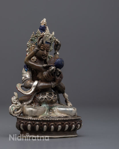 Machine-Made Vajradhara with Consort Statue for Sale