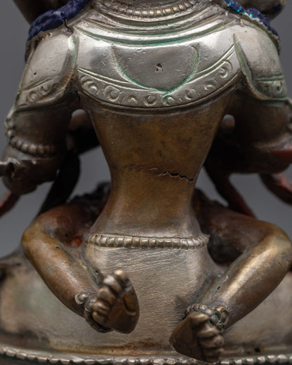 Machine-Made Vajradhara with Consort Statue for Sale