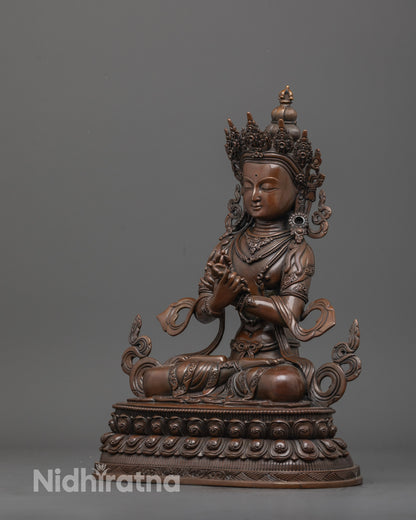 Authentic Oxidized Vajradhara Statue | Himalayan Artisan Craft
