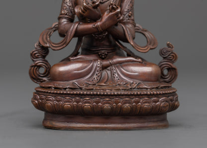 Oxidized Vajradhara Statue | Precision Machine-Made Buddhist Idol