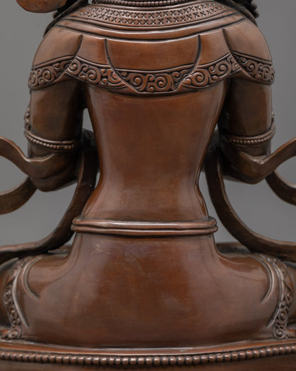Authentic Oxidized Vajradhara Statue | Himalayan Artisan Craft