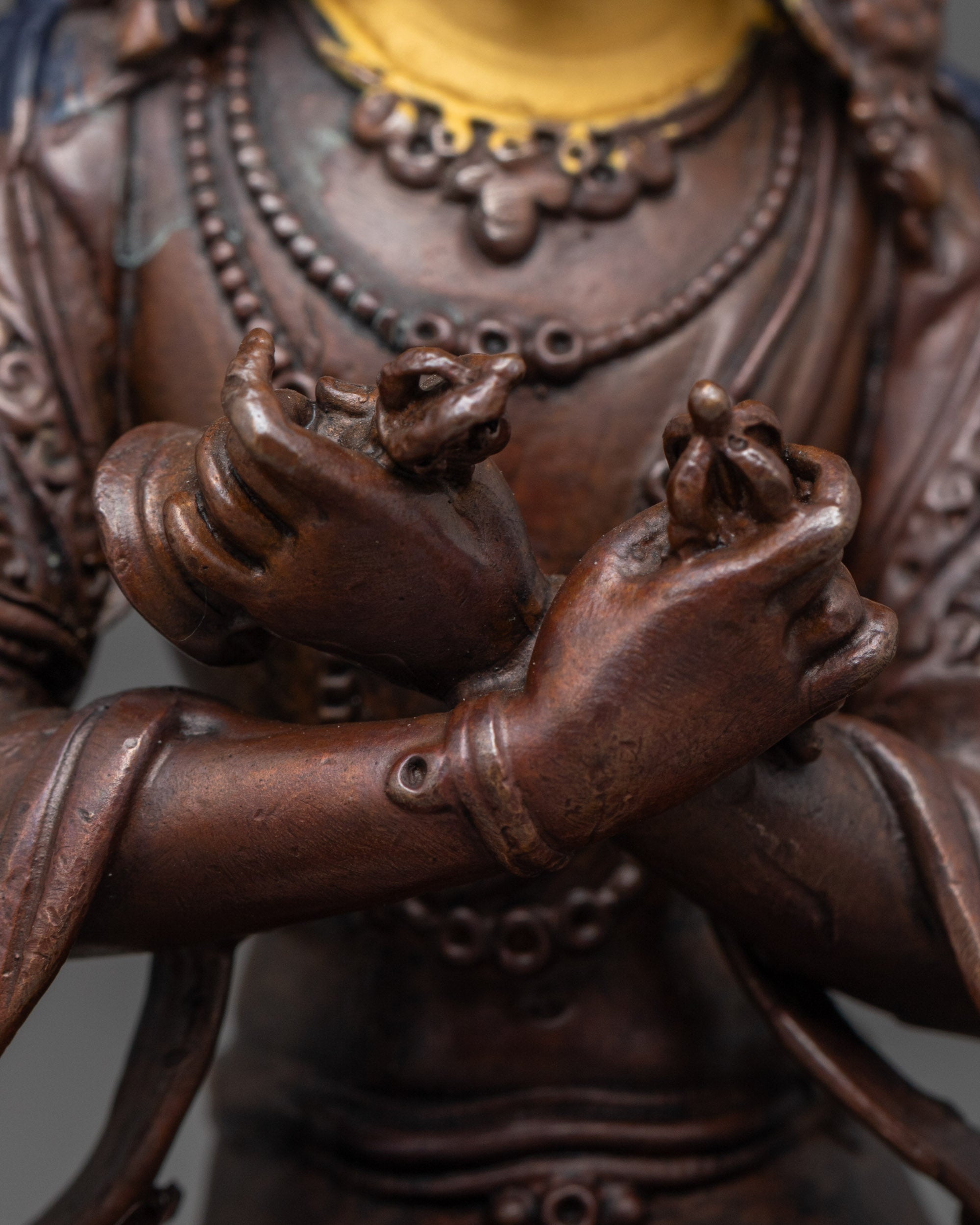 Oxidized Vajradhara Statue | Precision Machine-Made Buddhist Idol