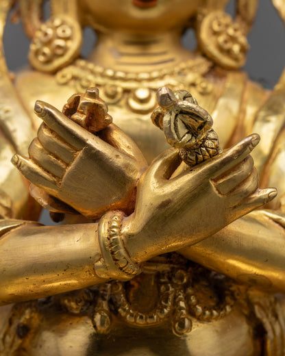 Handcrafted Vajradhara Statue | Tibetan Buddhist Artwork