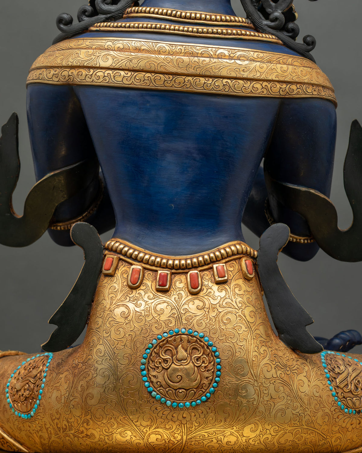 Exquisite Vajradhara Statue | Colorful Tibetan Buddhist Artwork
