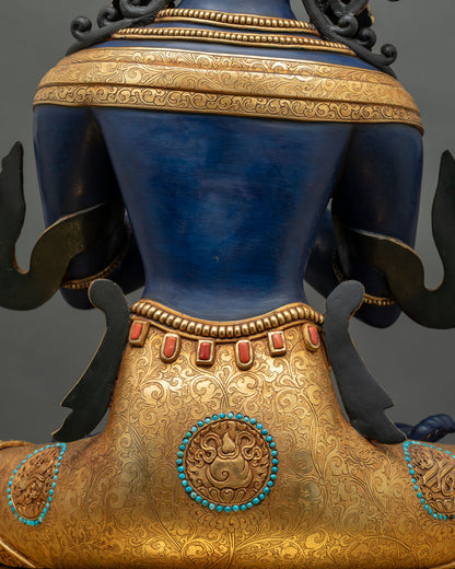 Exquisite Vajradhara Statue | Colorful Tibetan Buddhist Artwork