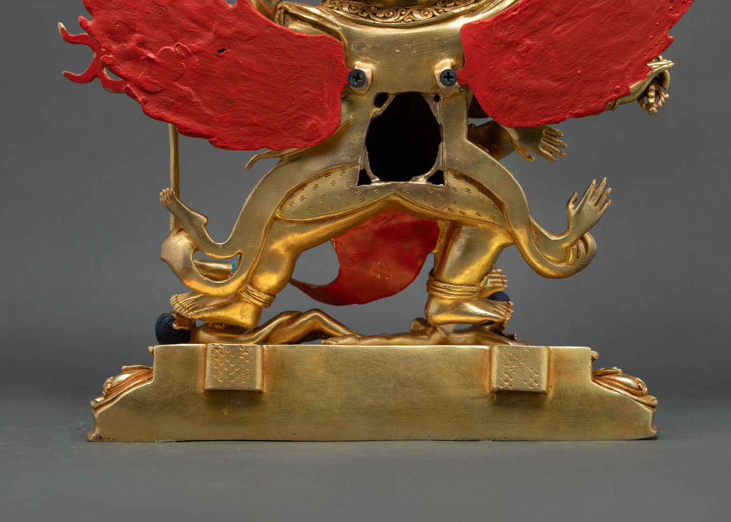 24K Gold Vajrakilaya Statue | Himalayan Buddhist Sculpture