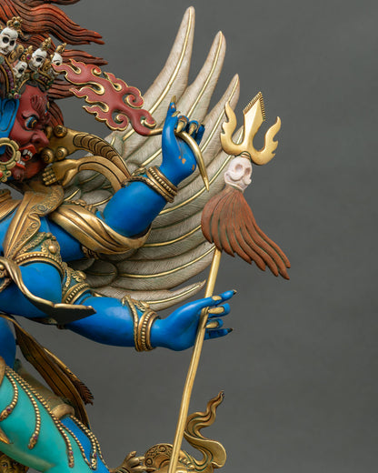 Colorful Vajrakilaya Yab-Yum Statue | Large-Sized Buddhist Altarpiece