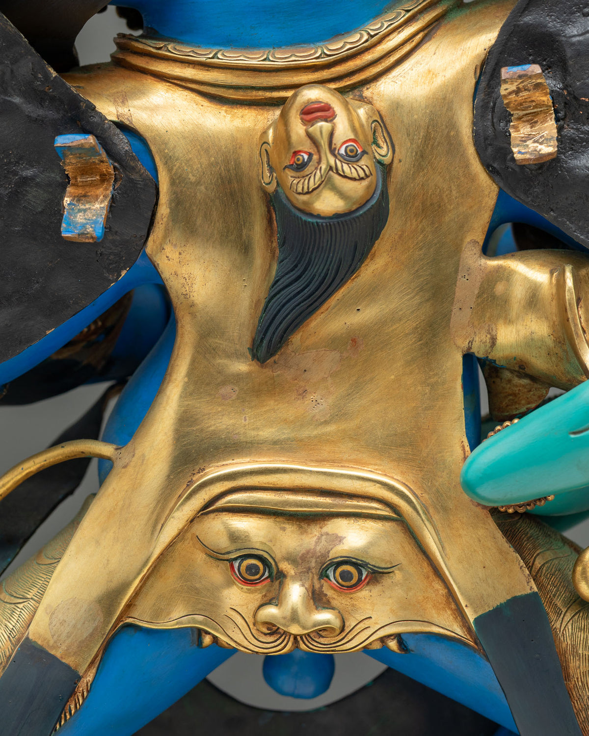 Colorful Vajrakilaya Yab-Yum Statue | Large-Sized Buddhist Altarpiece