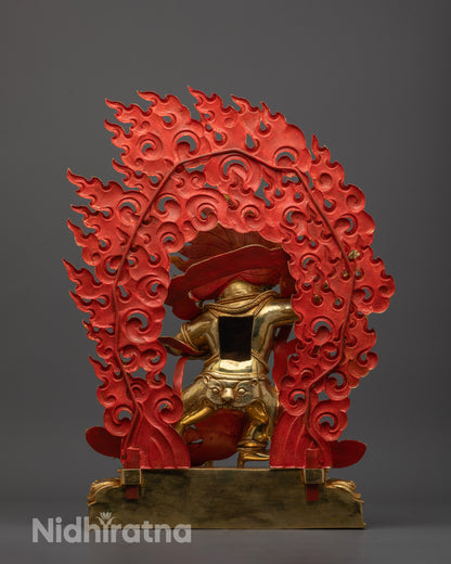 Fierce Vajrapani Statue | Wrathful Protector in Buddhist Art