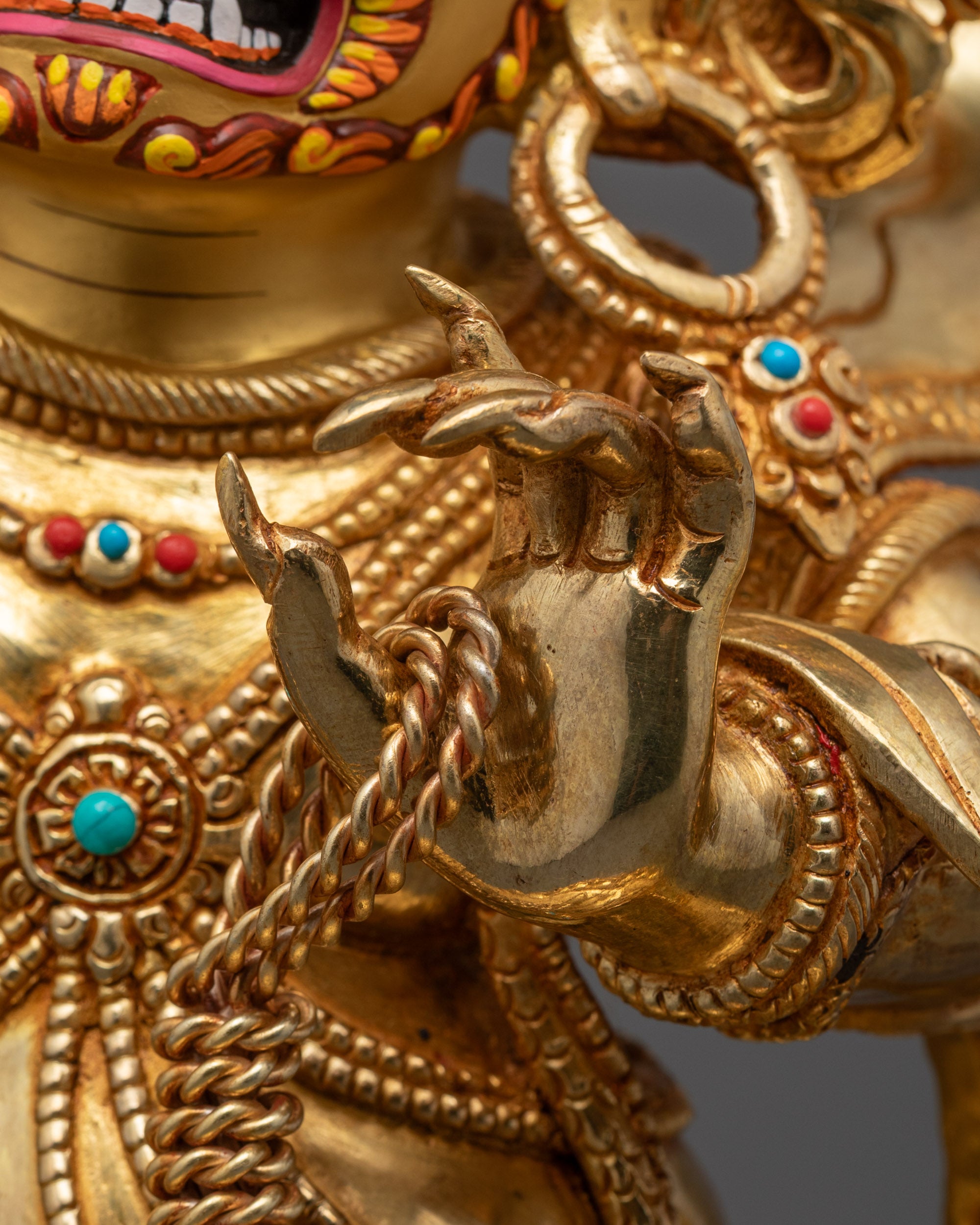 Fierce Vajrapani Statue | Wrathful Protector in Buddhist Art