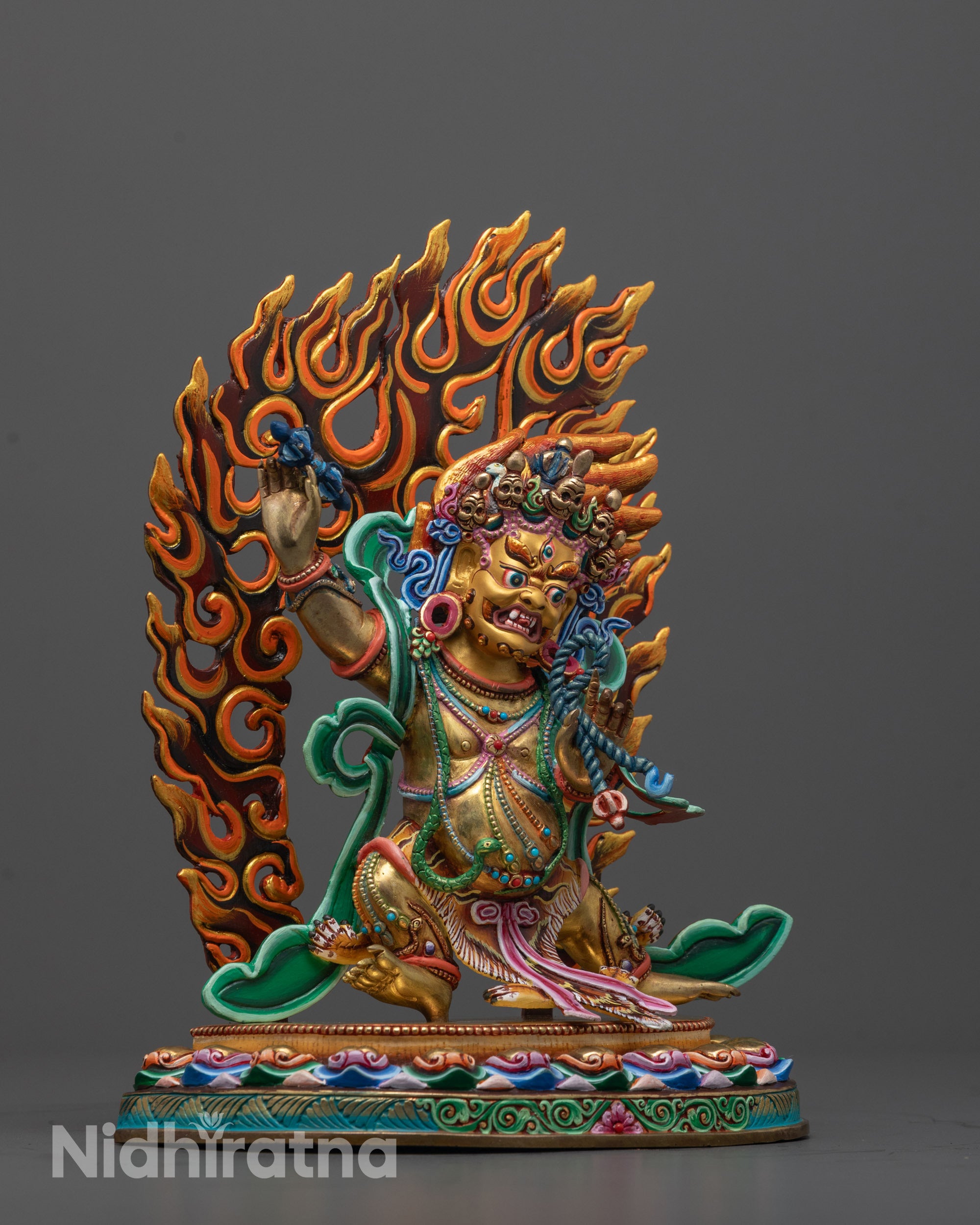 Fierce Vajrapani Statue for Protection | Himalayan Artwork