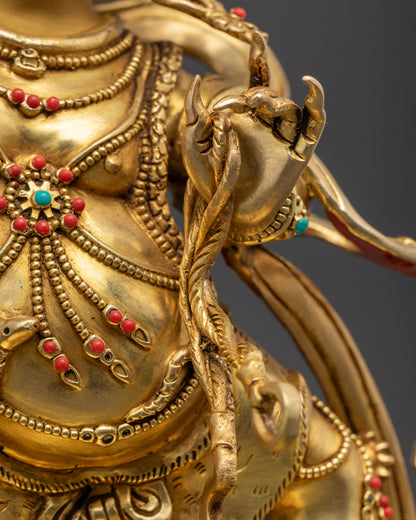 Nepalese Vajrapani Statue | Handcrafted Wrathful Figurine