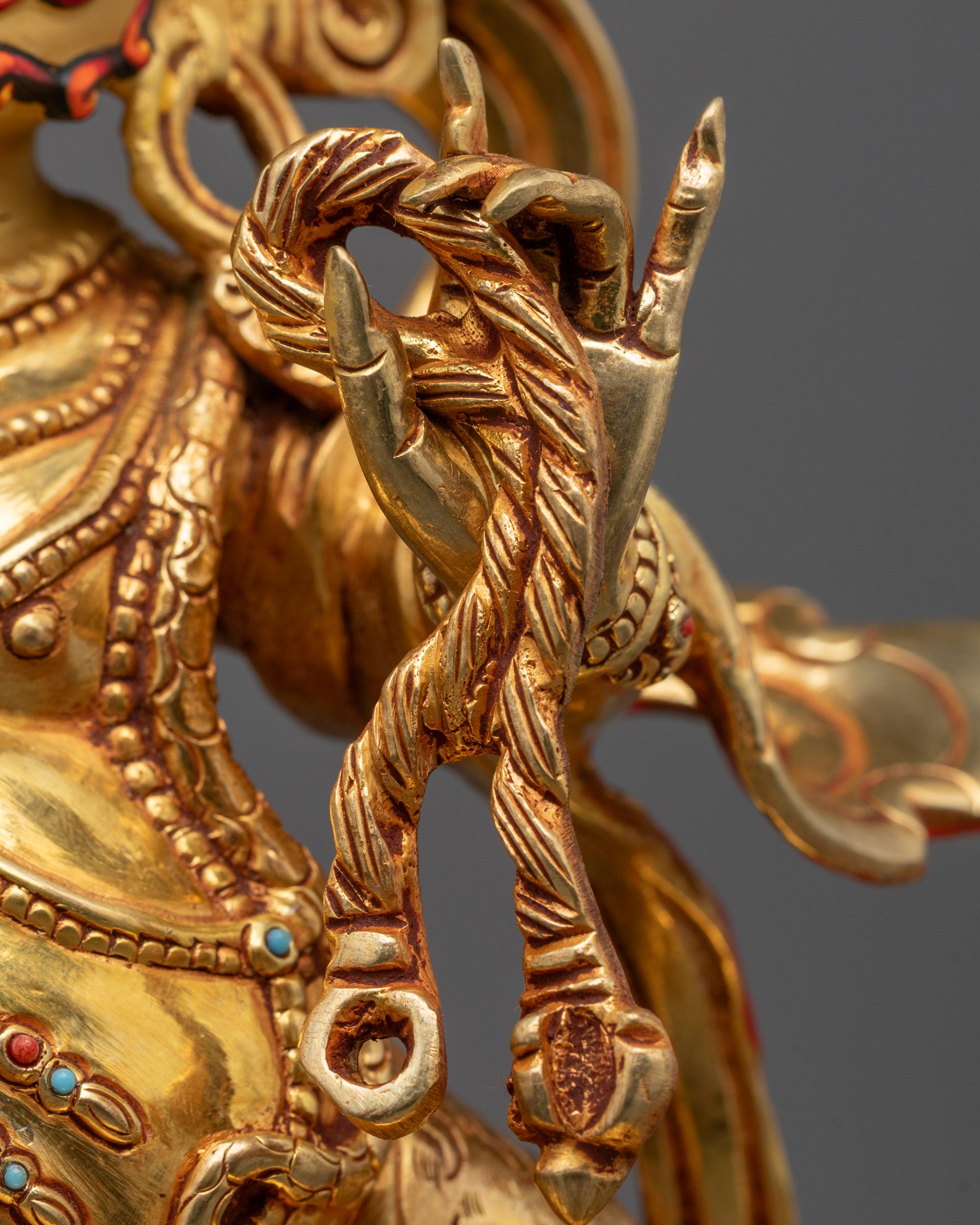 Fearsome Vajra-Wielding Vajrapani Statue | Symbol of Divine Power