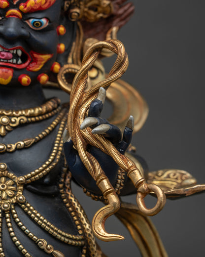 Powerful Vajrapani Statue - Wrathful Dharma Guardian Figurine