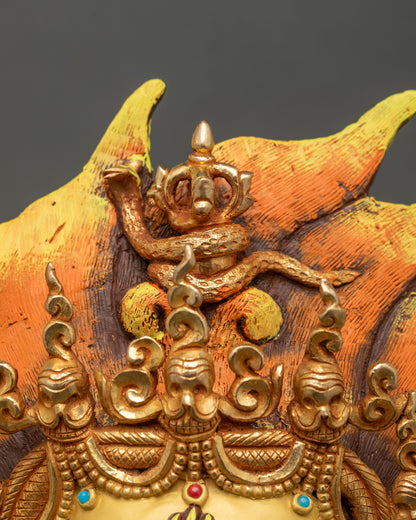Vajrapani Statue | Large-Size Copper and Gold Gilded Buddhist Art