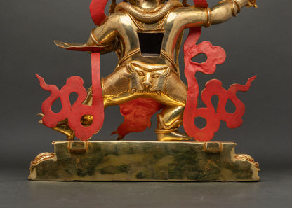 Vajrapani Statue | Large-Size Copper and Gold Gilded Buddhist Art
