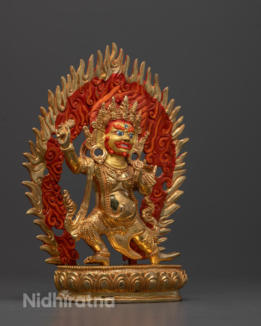 Vajrapani Sadhana Statue: Handcrafted Tibetan Art